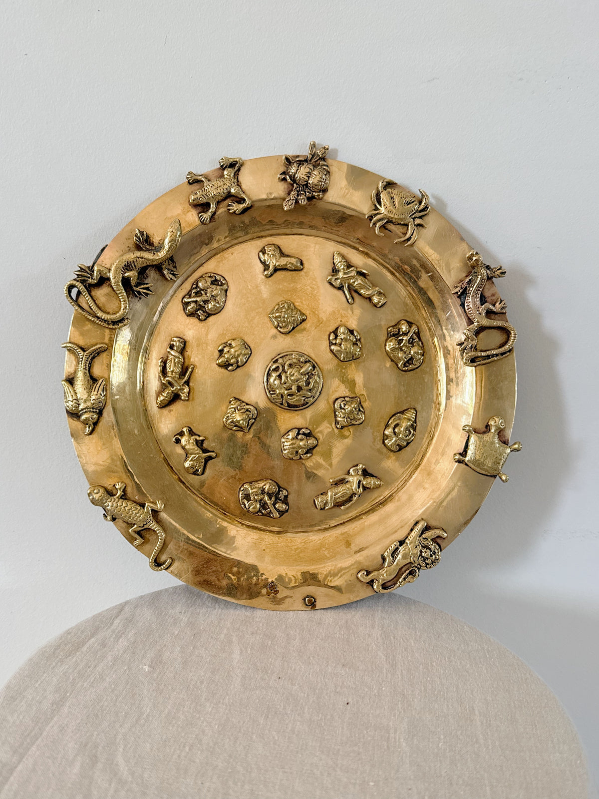 Detailed Copper Wall Platter