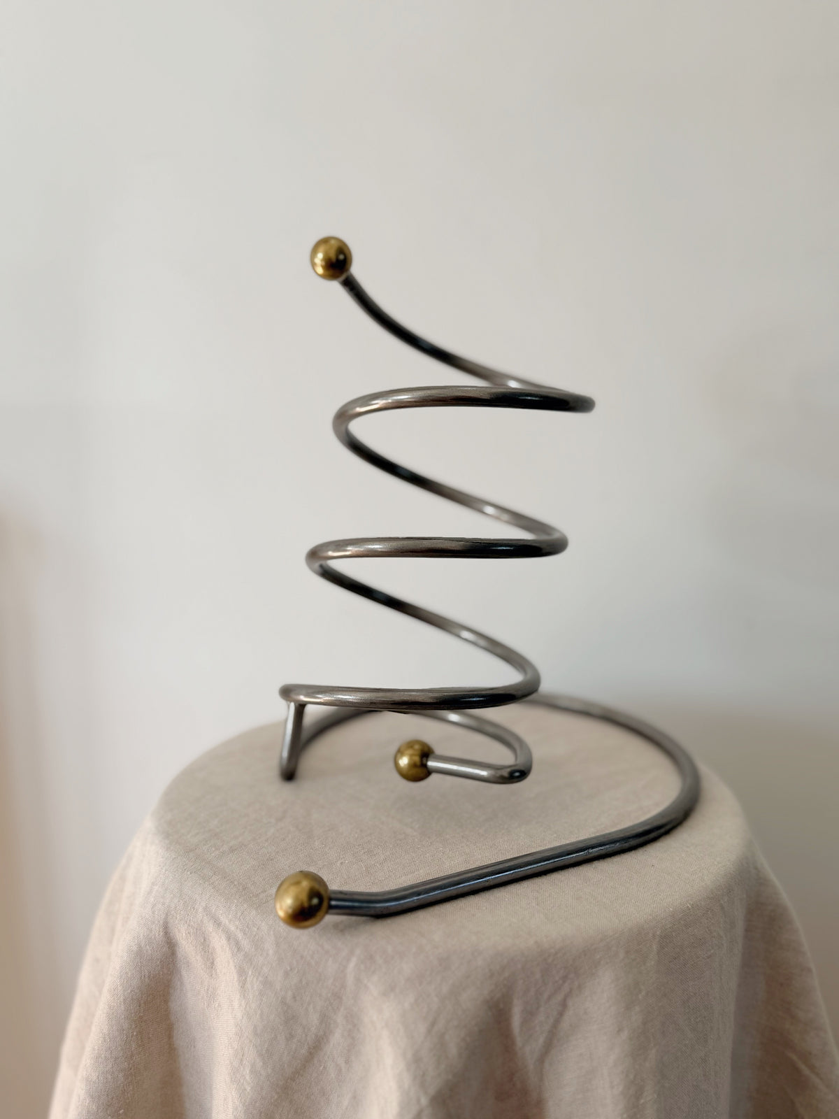 Vintage Wine Bottle Holder Atomic Style Spiral  Mid Century Modern