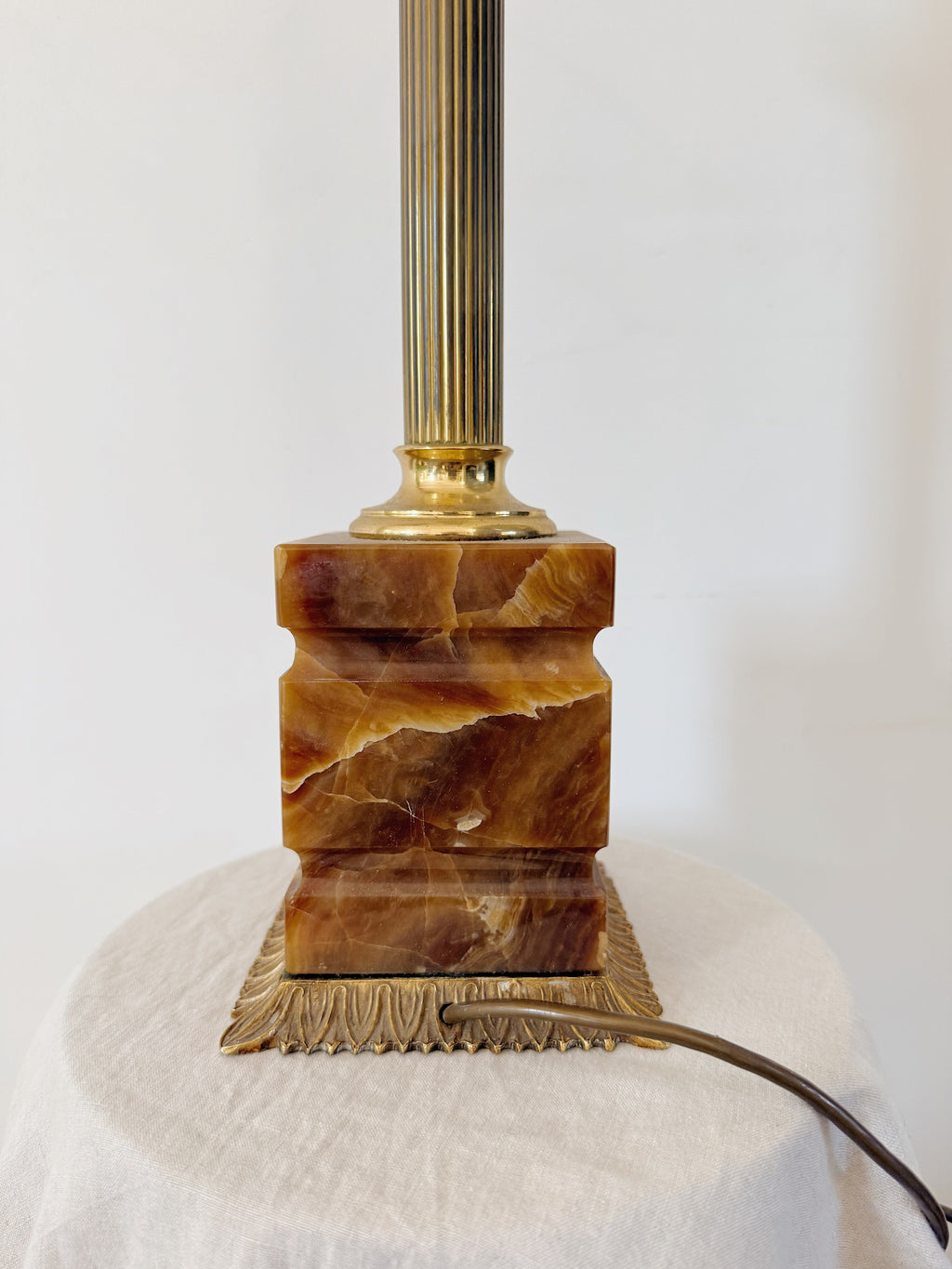 Antique Corinthian Column Lamp