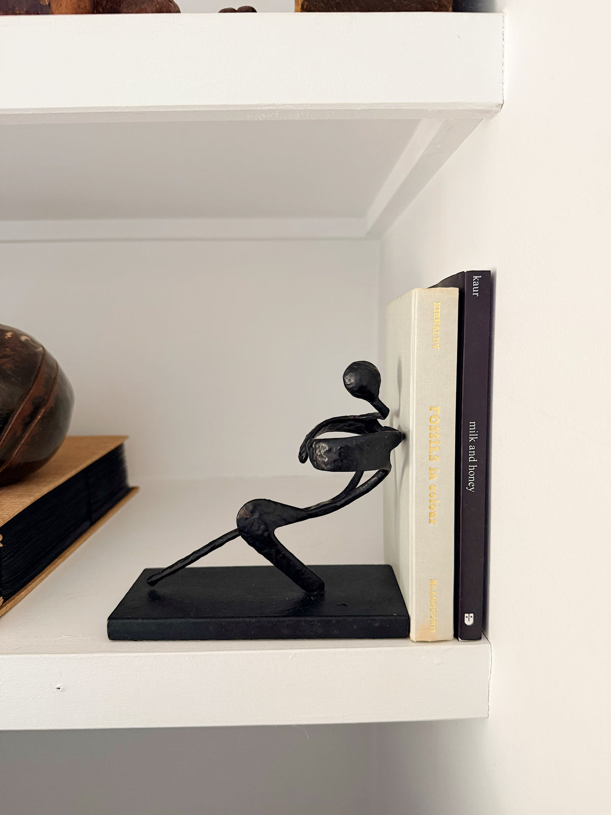Vintage Cast Iron Statue Bookend
