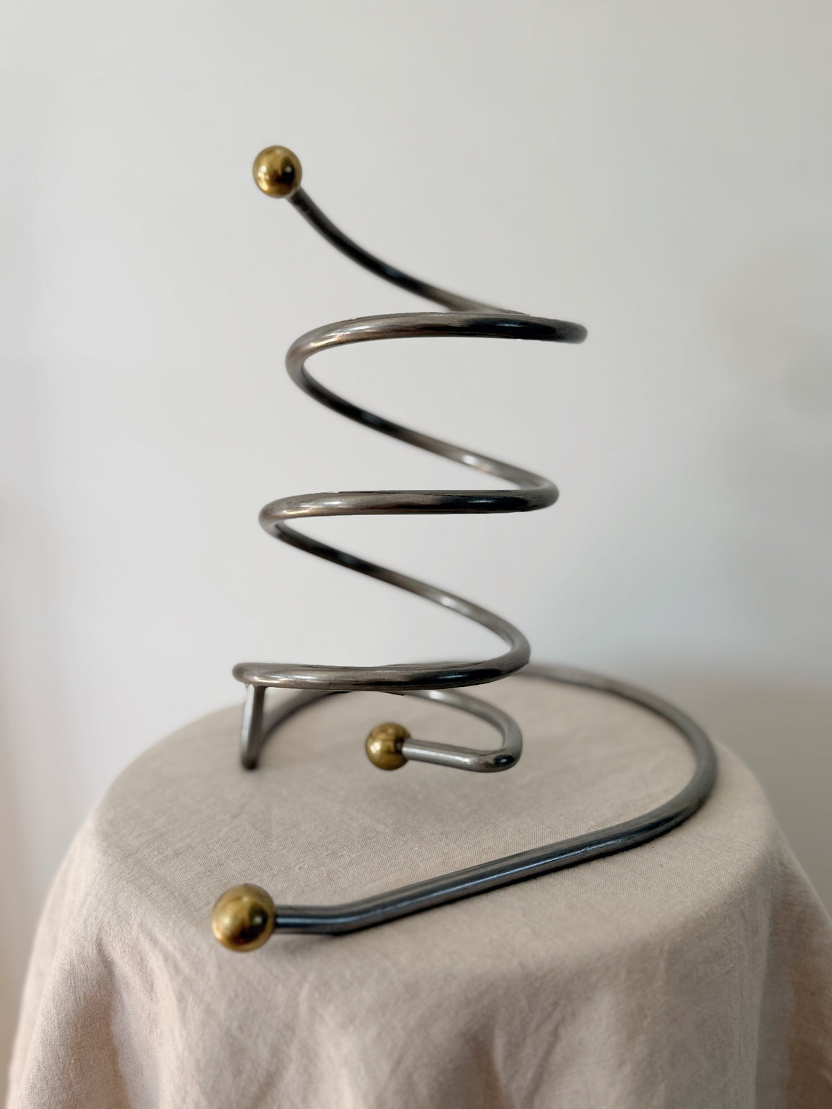 Vintage Wine Bottle Holder Atomic Style Spiral  Mid Century Modern