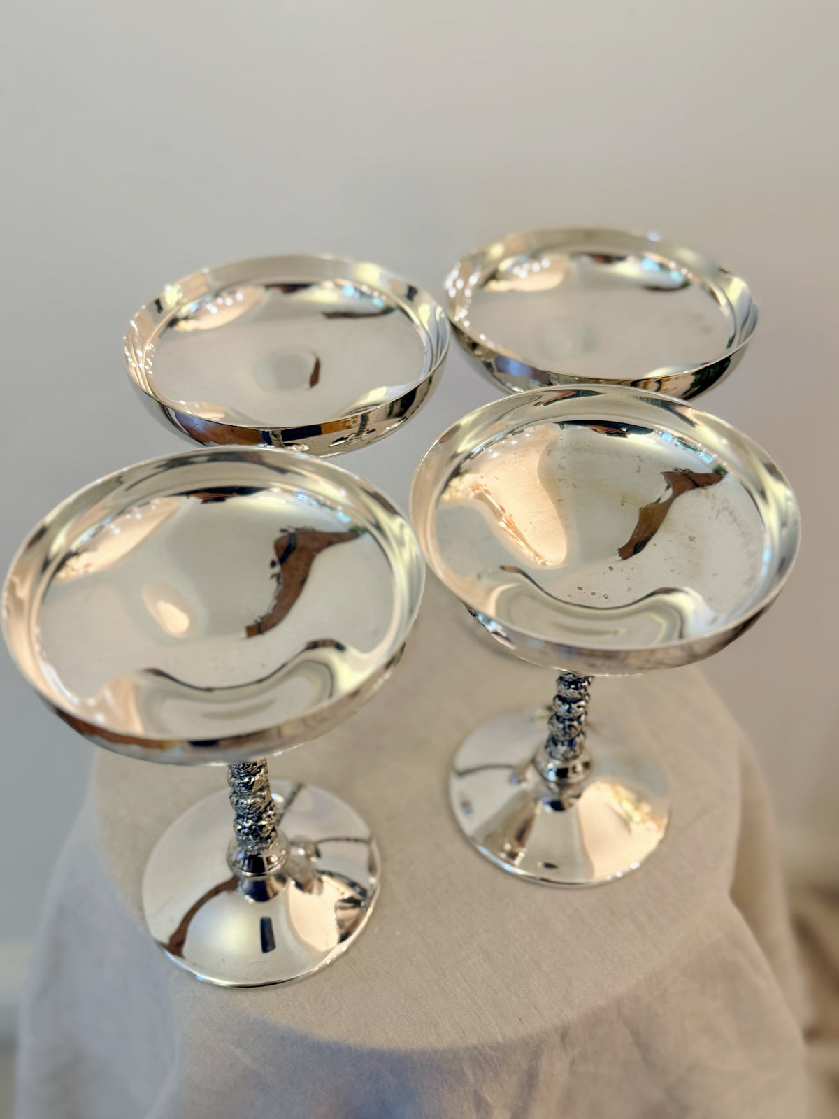 Vintage Spanish Valero Silver Plate Coupes (Set of 6) (Copy)