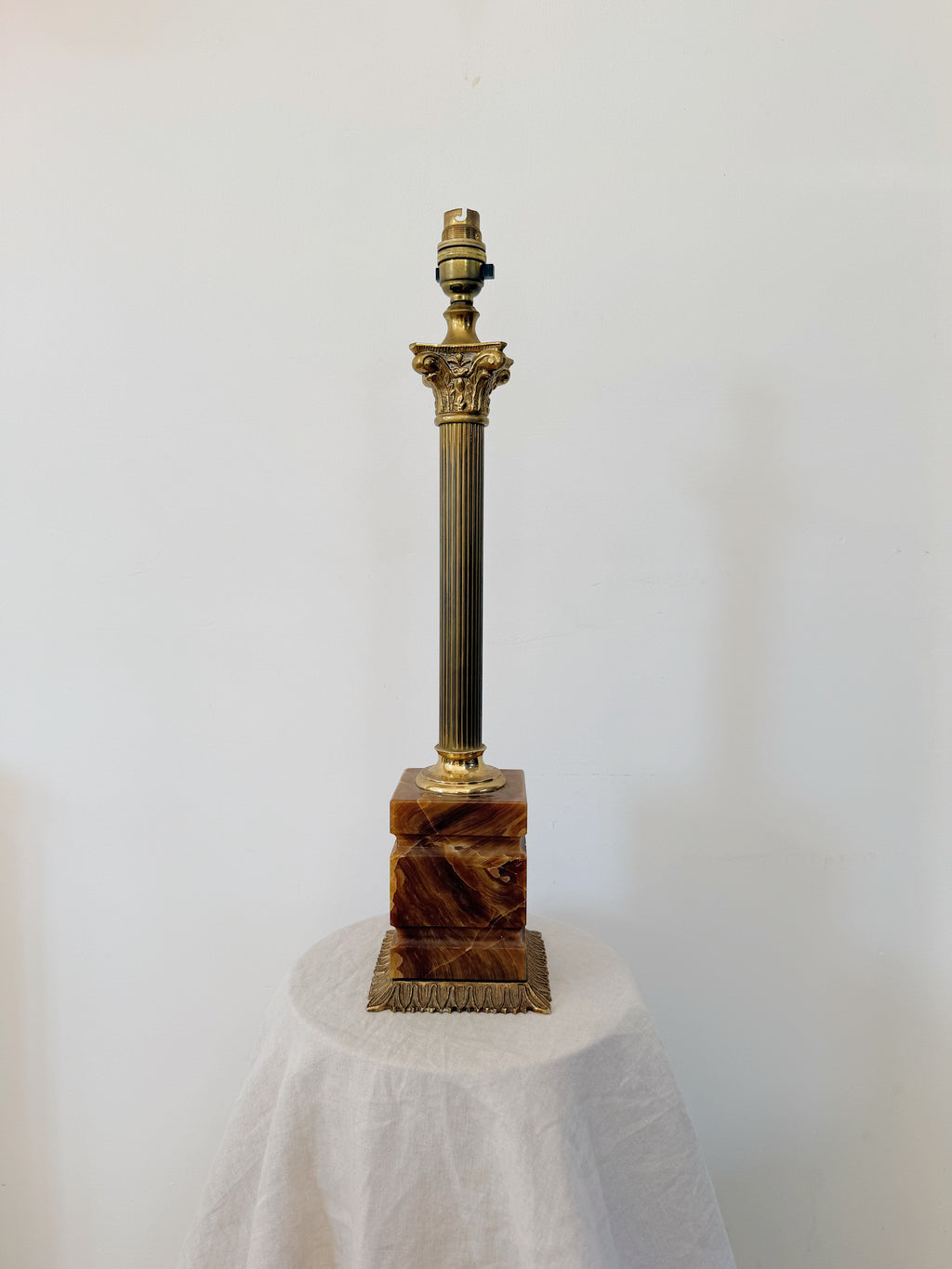Antique Corinthian Column Lamp