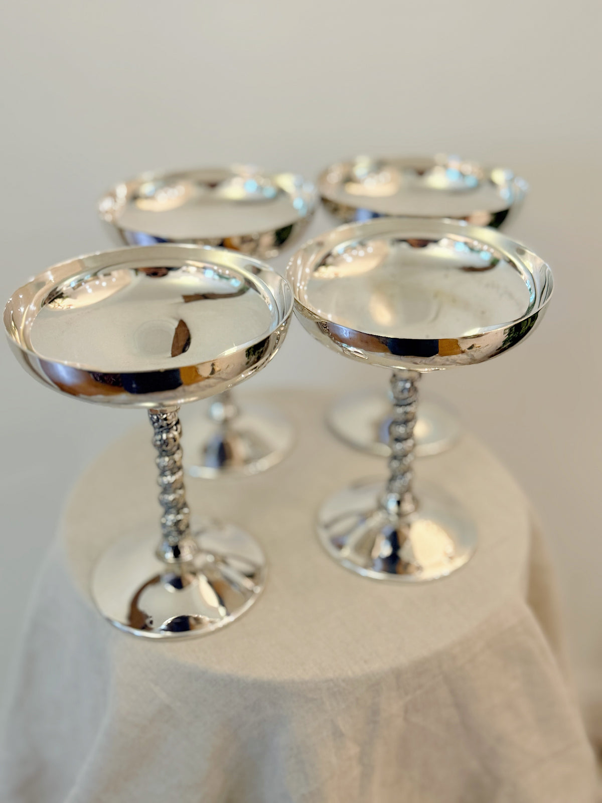 Vintage Spanish Valero Silver Plate Coupes (Set of 6) (Copy)