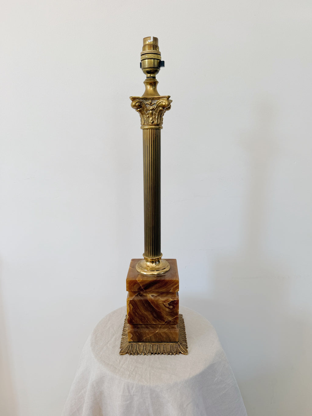 Antique Corinthian Column Lamp