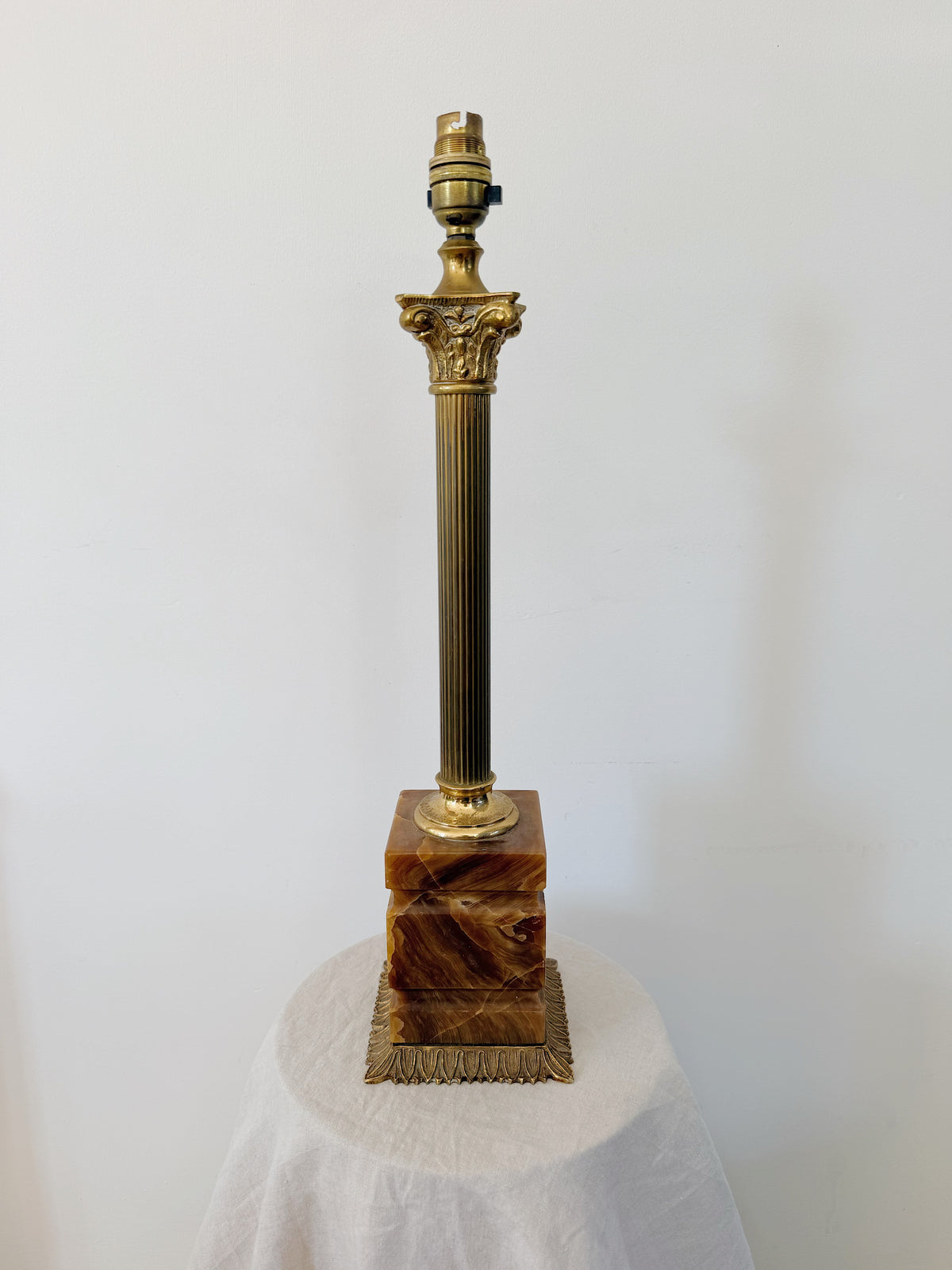 Antique Corinthian Column Lamp