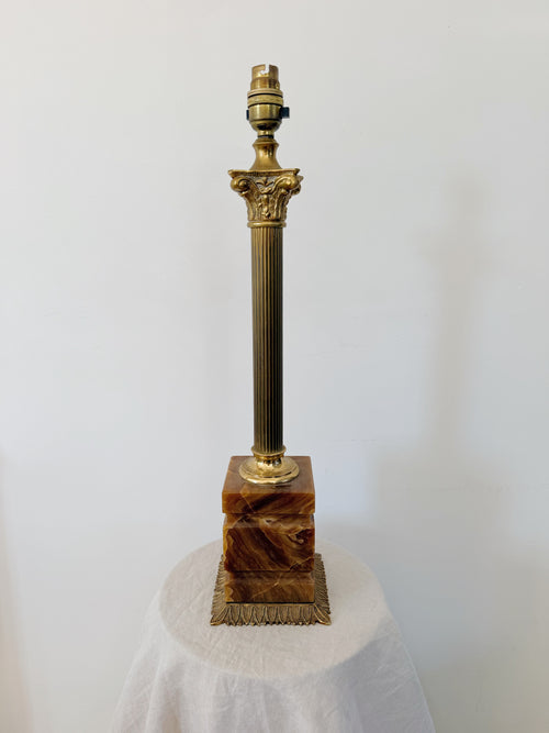 Antique Corinthian Column Lamp