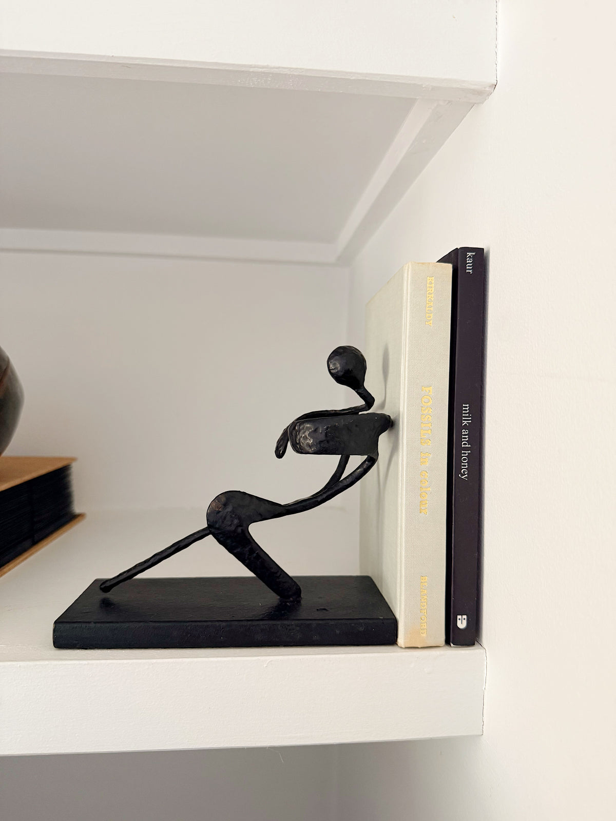Vintage Cast Iron Statue Bookend