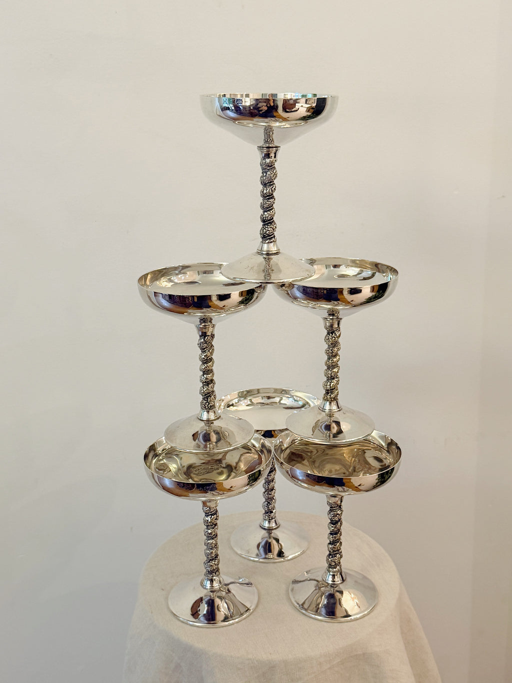 Vintage Spanish Valero Silver Plate Coupes (Set of 6) (Copy)