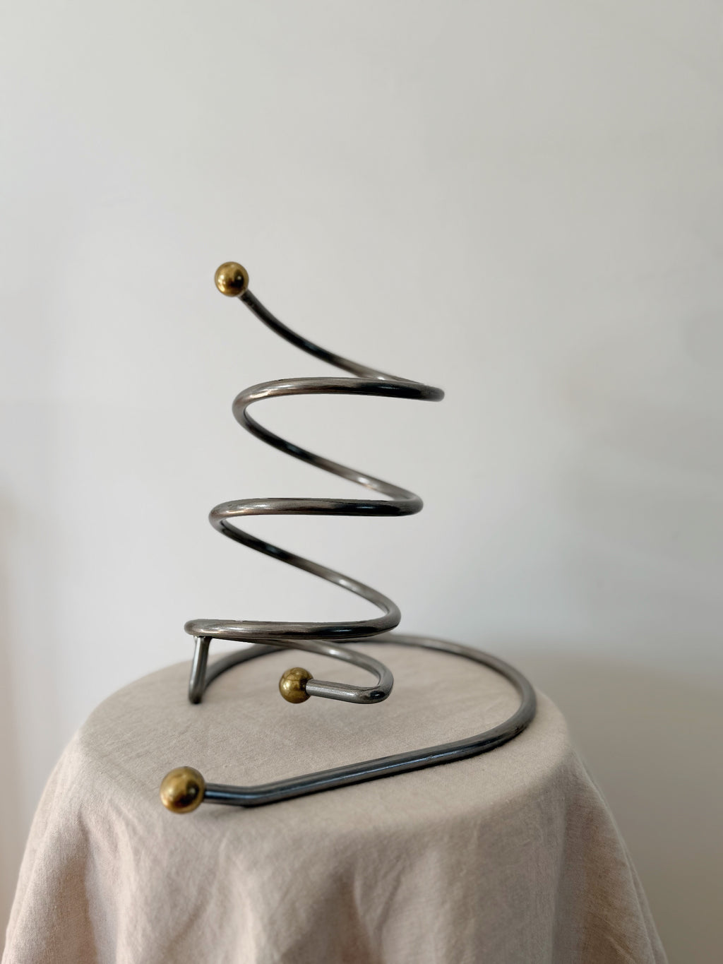 Vintage Wine Bottle Holder Atomic Style Spiral  Mid Century Modern