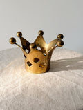 Brass Crown Tealight Candle Holder Small