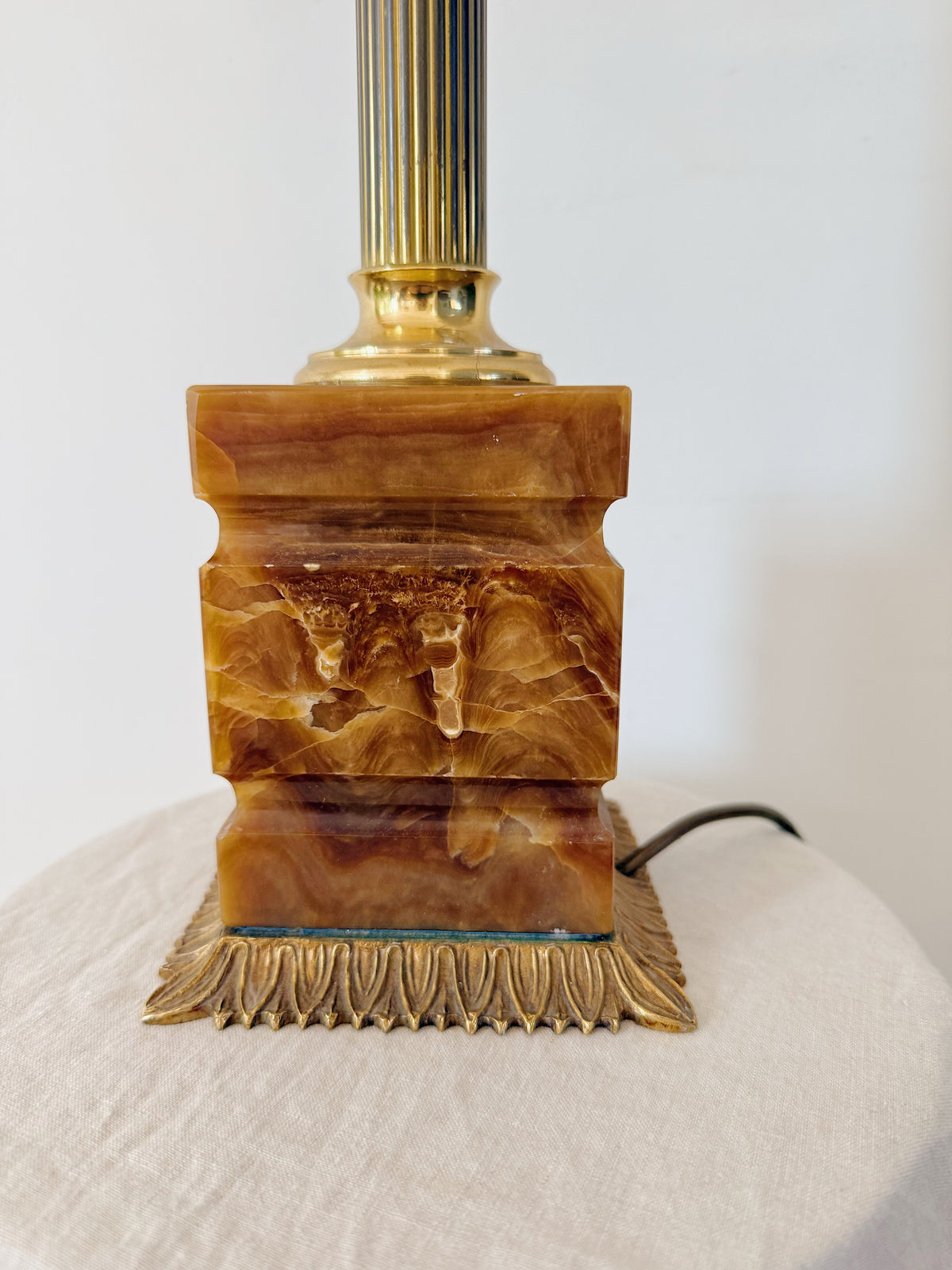 Antique Corinthian Column Lamp