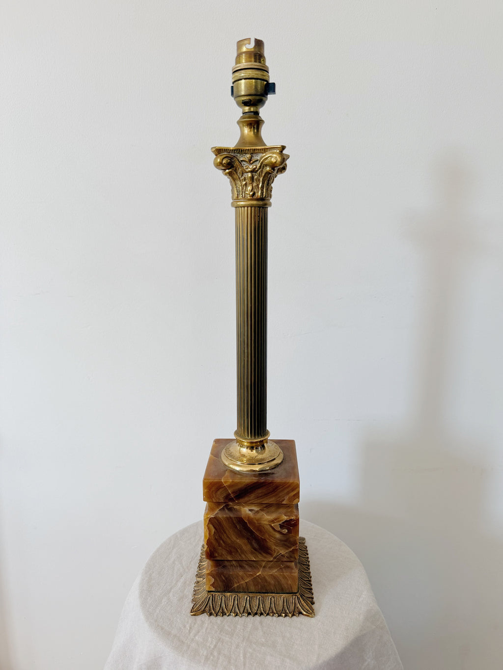 Antique Corinthian Column Lamp