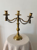 Vintage Brass Regency Candelabra