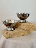 Vintage Stainless Steel Coupes (Pair)