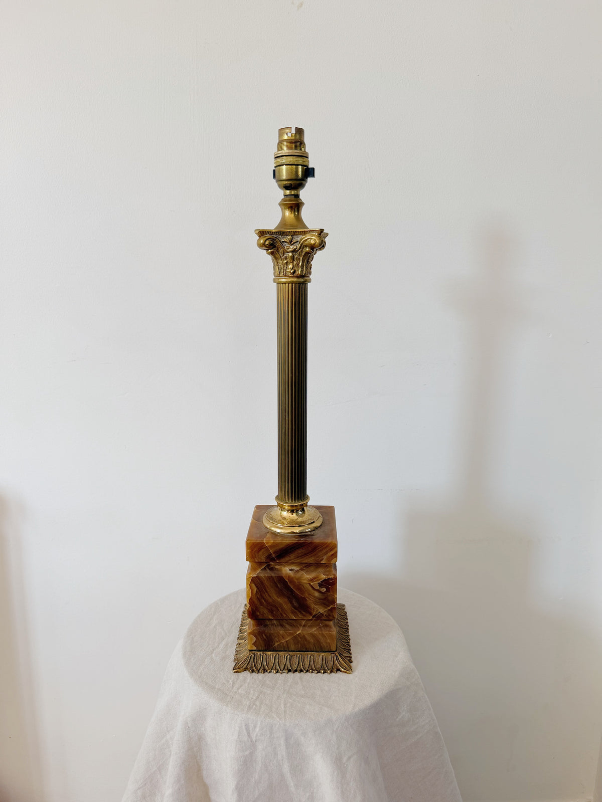 Antique Corinthian Column Lamp