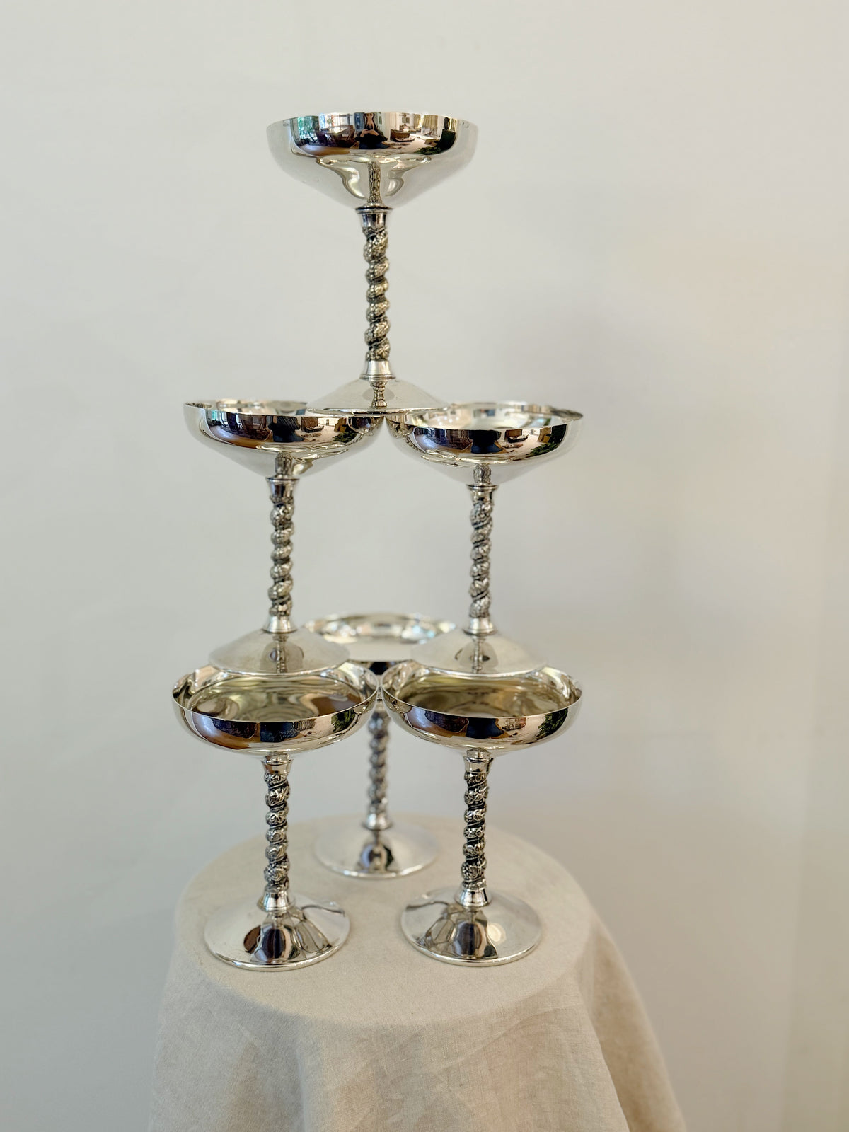 Vintage Spanish Valero Silver Plate Coupes (Set of 6) (Copy)