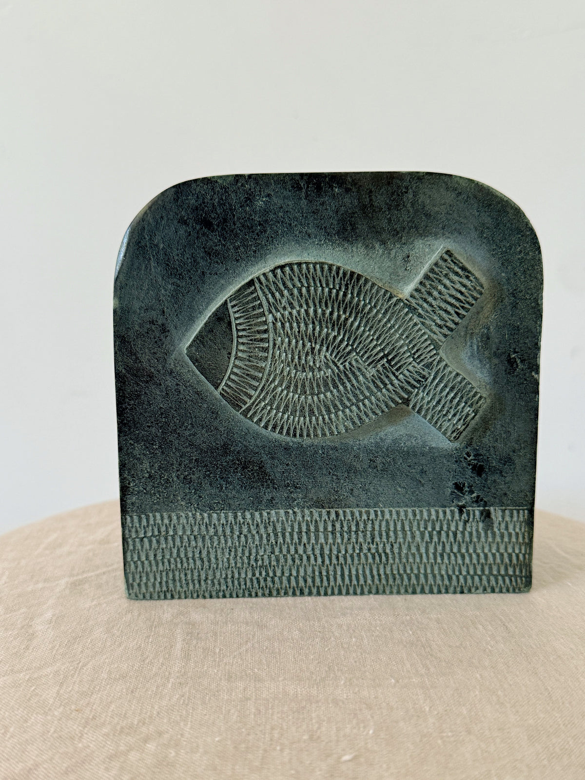 Soapstone Fish Bookends