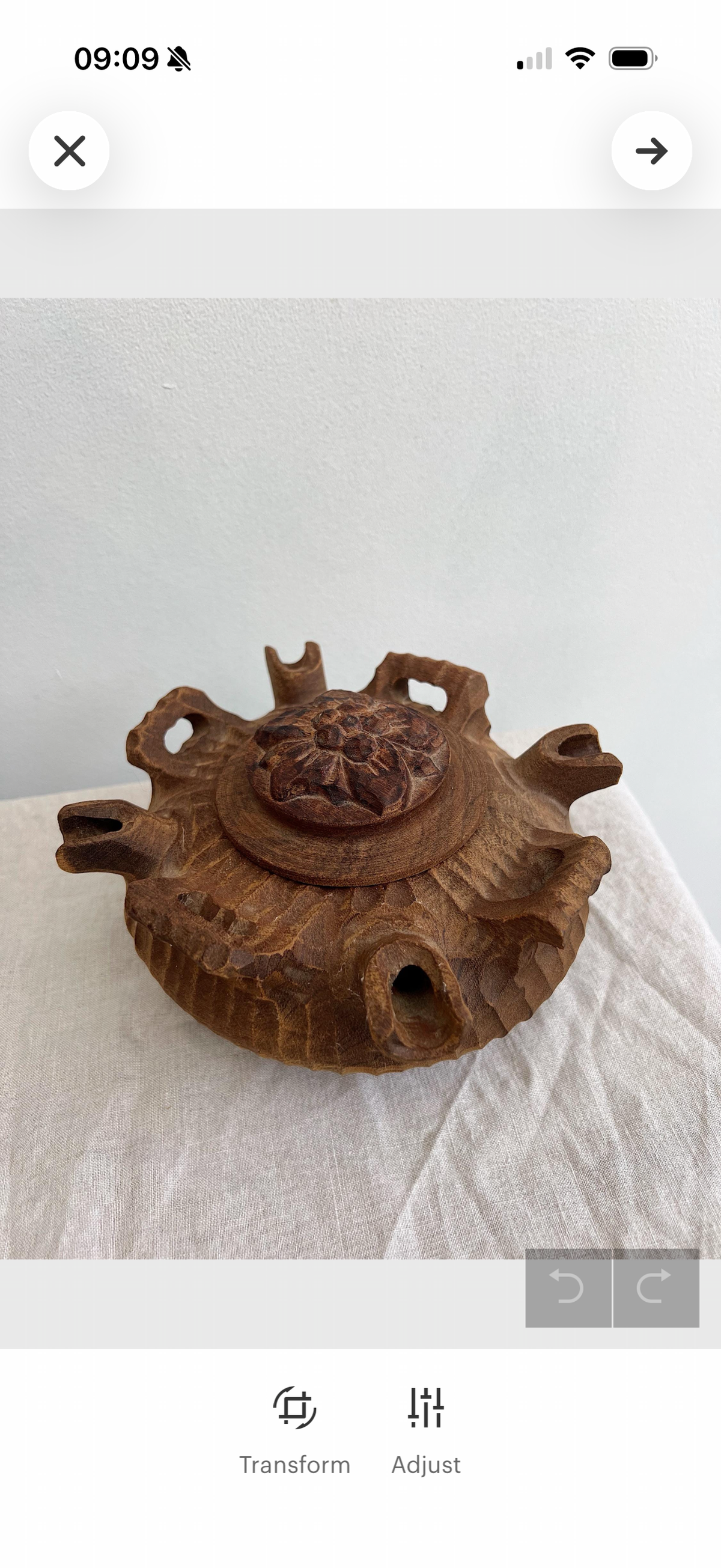 Vintage Wooden Friendship Coffee Pot Rustic Primitive