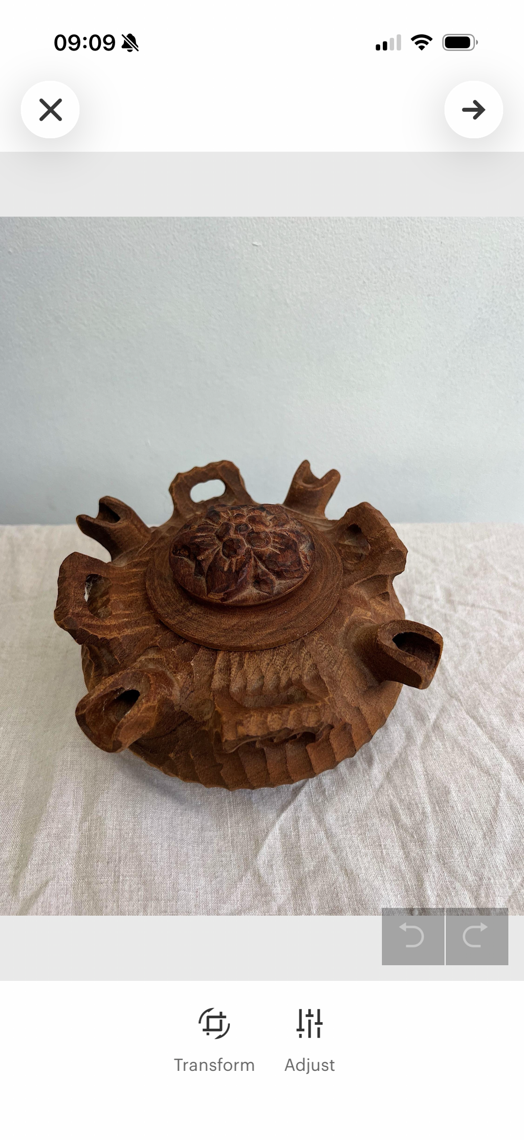 Vintage Wooden Friendship Coffee Pot Rustic Primitive