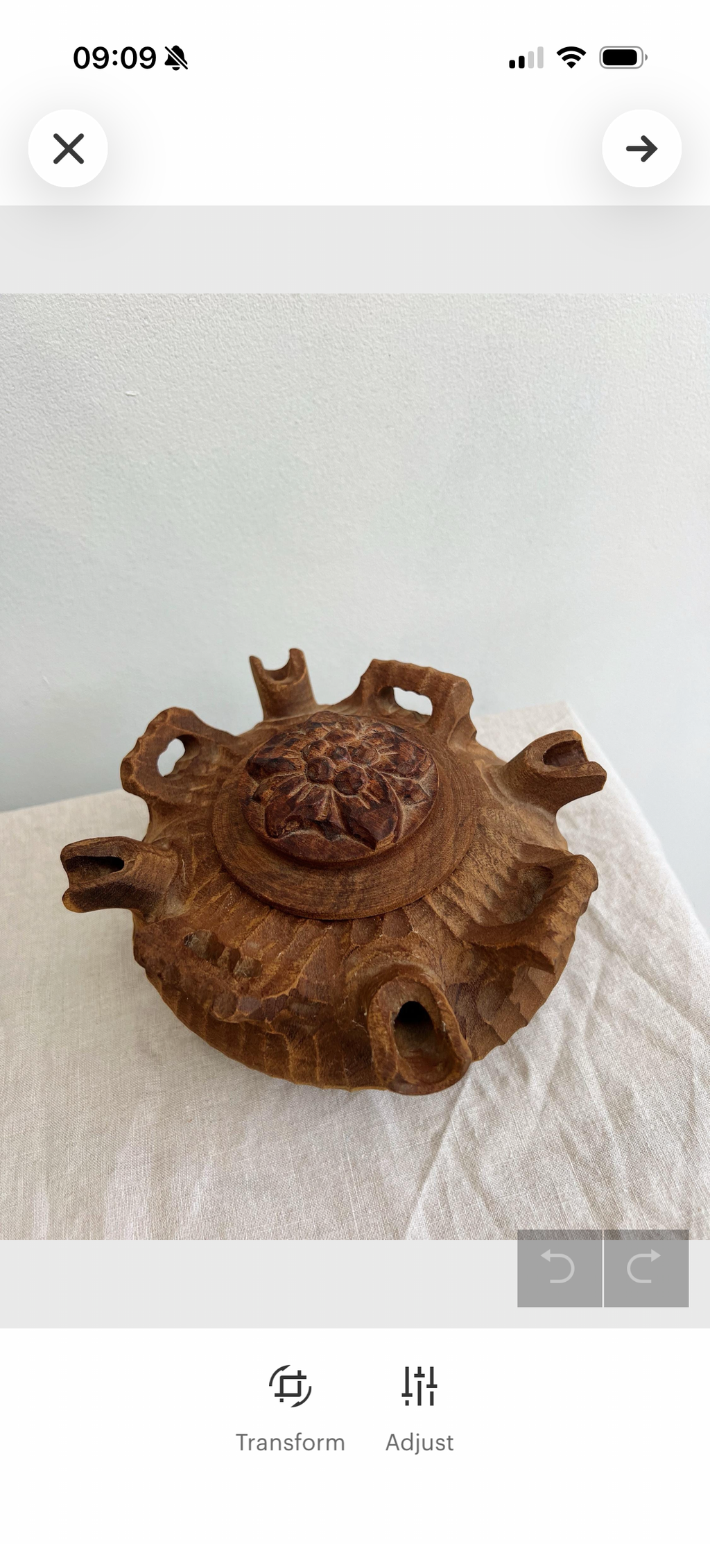 Vintage Wooden Friendship Coffee Pot Rustic Primitive