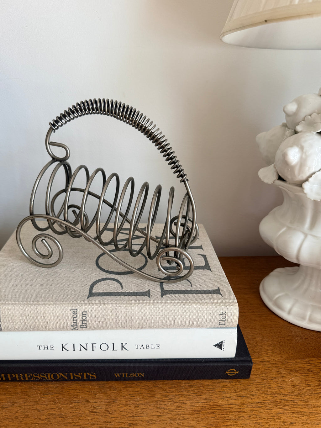 Vintage Style Wine Holder Stainless Steel Curl Classico Spiral