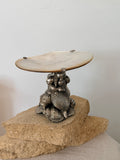 Vintage Maitland Smith Mother of Pearl Caviar Serving Dish