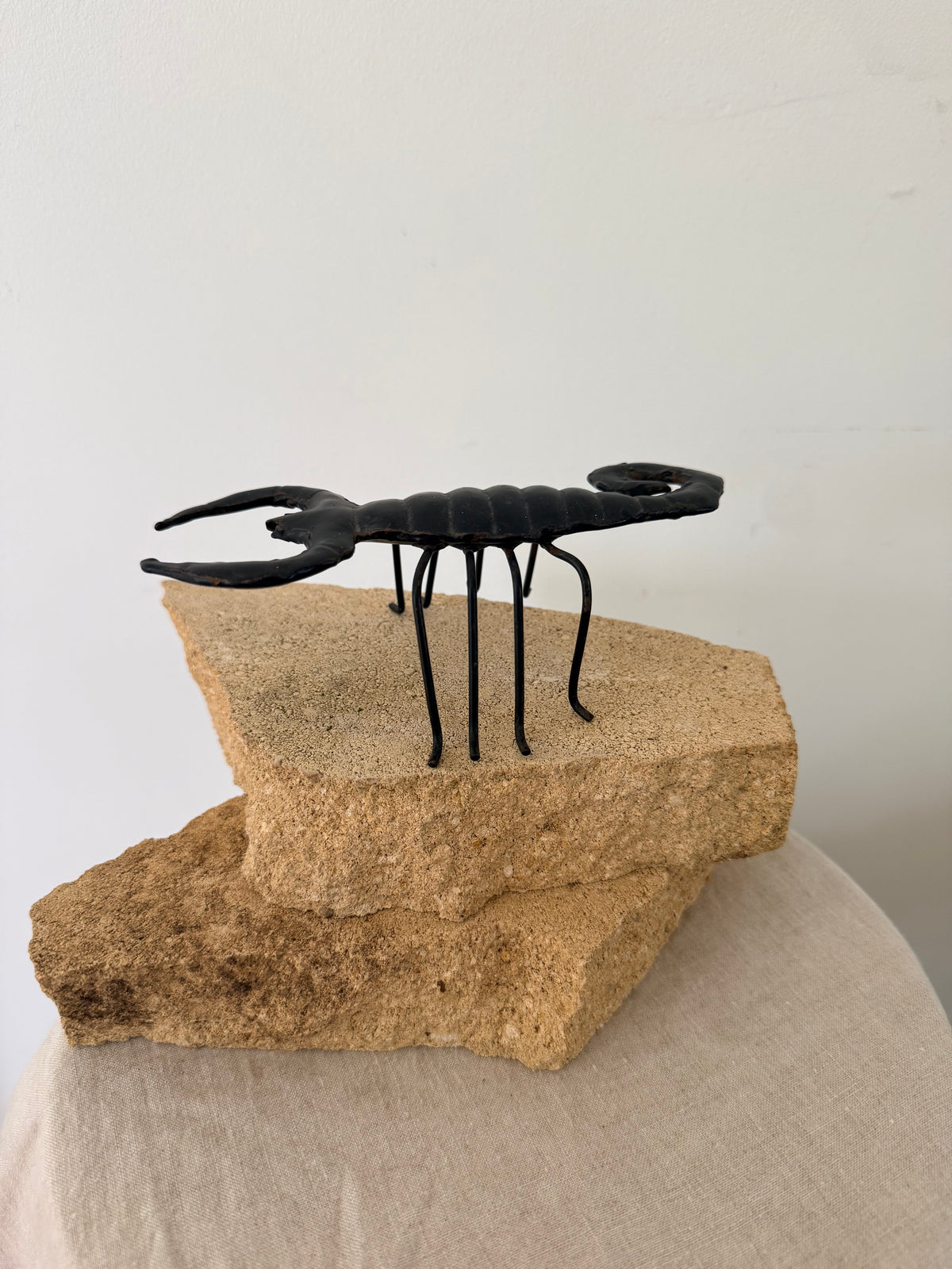Vintage Folk Art Iron Scorpion