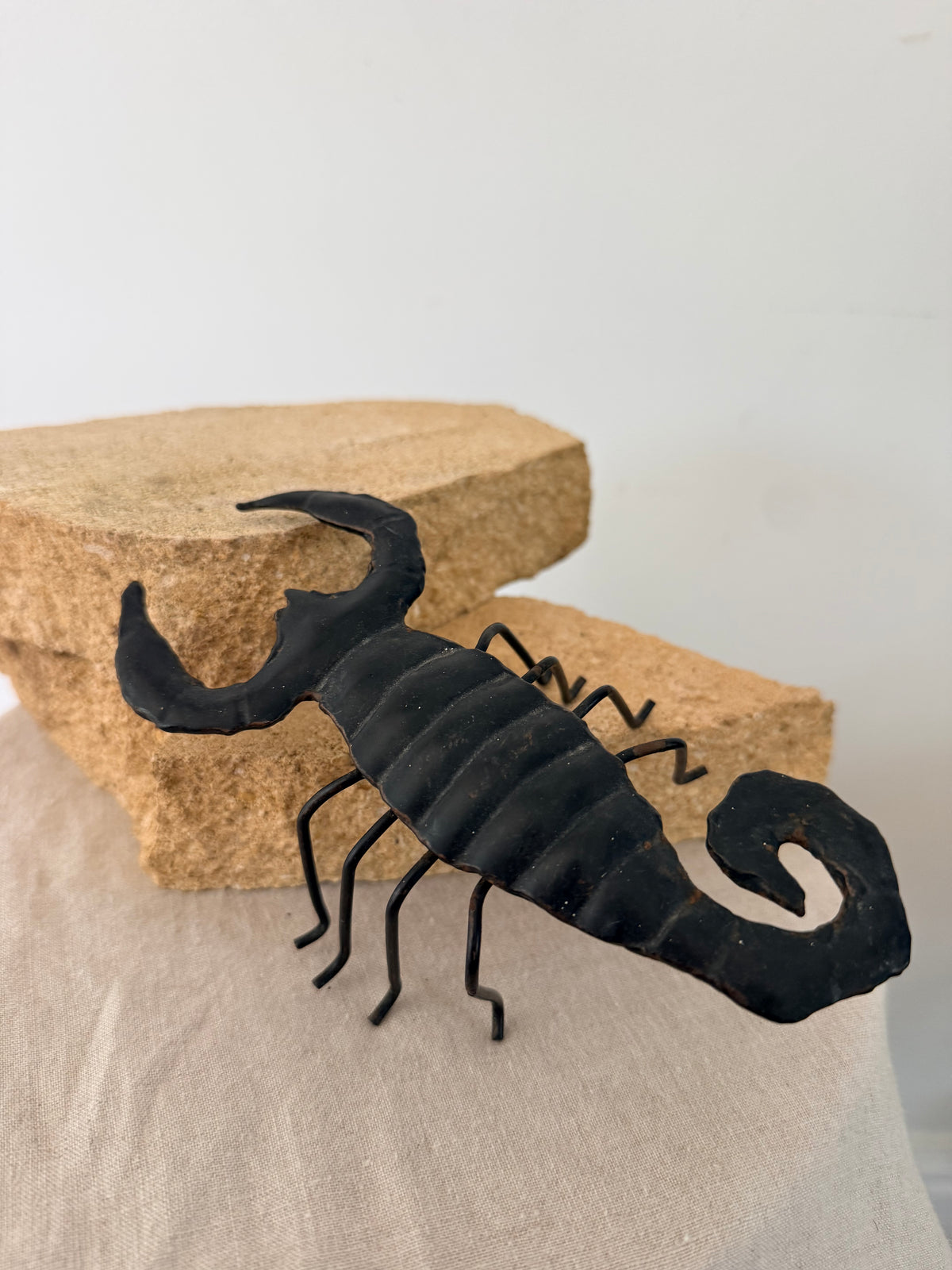 Vintage Folk Art Iron Scorpion
