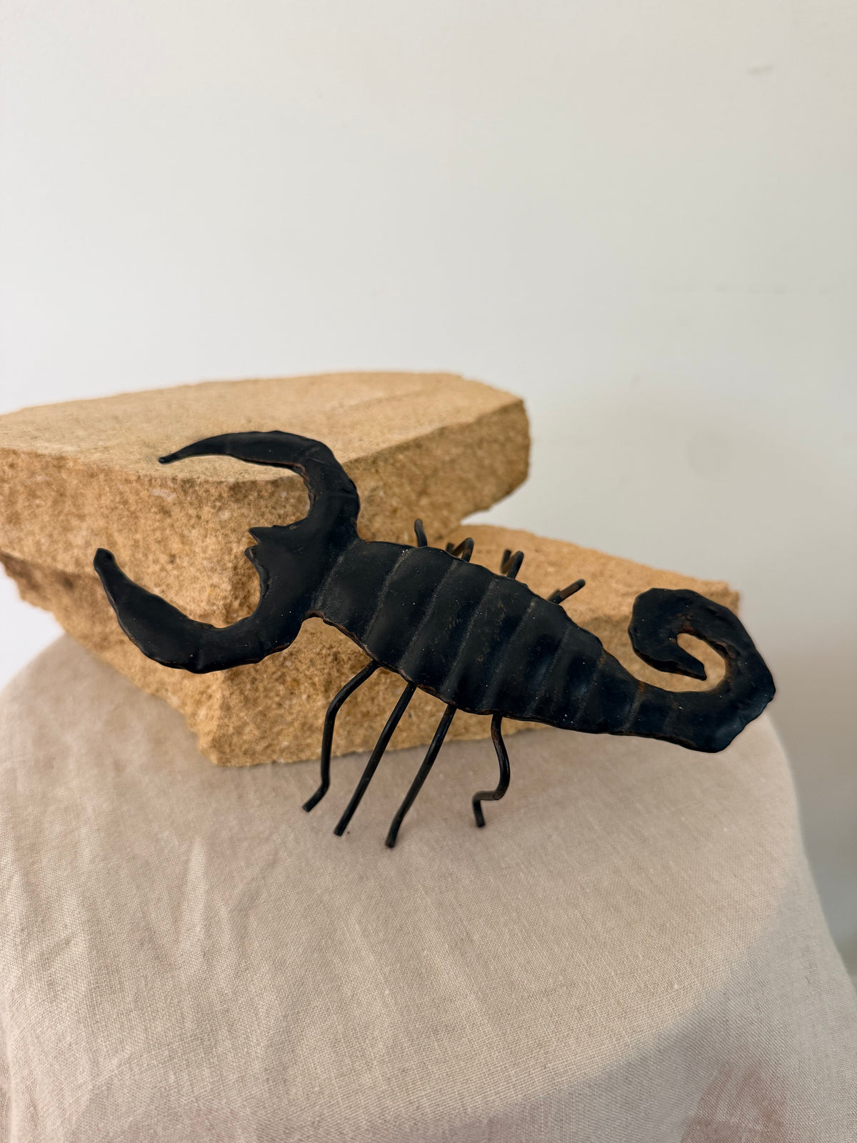 Vintage Folk Art Iron Scorpion