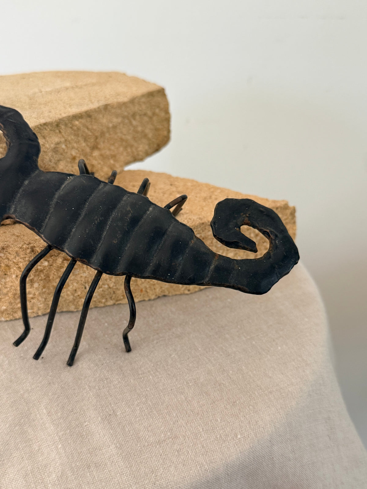 Vintage Folk Art Iron Scorpion