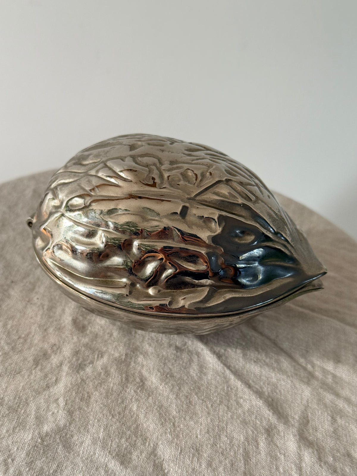 Vintage Silver Walnut Shaped NutCracker