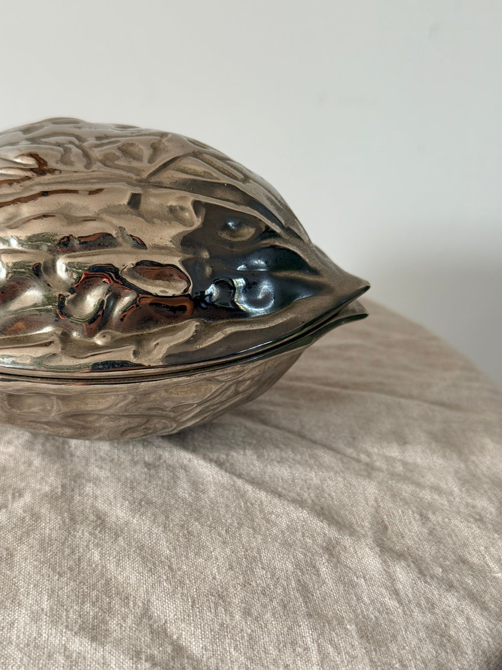 Vintage Silver Walnut Shaped NutCracker